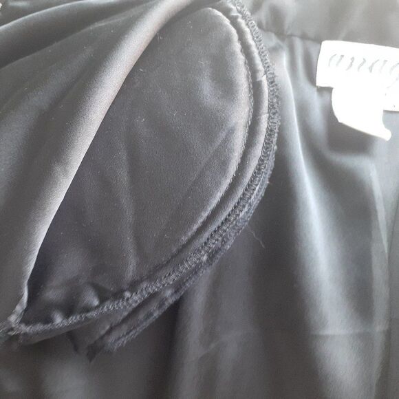 Anage  Black & White Houndstooth Padded Women's Sequin Beaded Blazer Jacket NWT - Picture 7 of 12